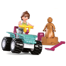 Sluban építőkészlet Girls Dream Holidays M38-B0599 Beach ATV 54 db (LEGO kompatibilis) barkácsolás, építés