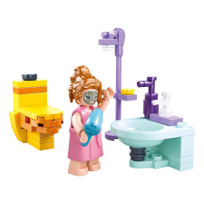 Sluban építőkészlet Girls Dream M38-B0800A Fürdőszoba 50 db (LEGO kompatibilis) barkácsolás, építés