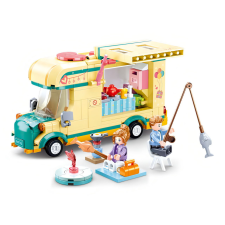 Sluban építőkészlet Happy Diary M38-B0960 Lakóautó 314 db (LEGO kompatibilis) barkácsolás, építés