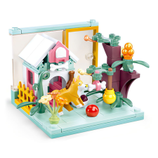 Sluban építőkészlet Mini Handcraft M38-B0919A Kutyaház kutyával 100 db (LEGO kompatibilis) barkácsolás, építés