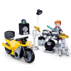 Sluban építőkészlet Town Motorcycles M38-B0717B Dobos motorkerékpárral 76 db (LEGO kompatibilis)