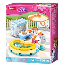  Sluban Girl&amp;- 039;s Dream - Cica kozmetika és SPA építőjáték készlet barkácsolás, építés