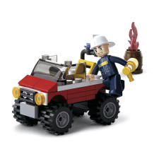 Sluban kompatibilis építőkészlet Fire M38-B0621 Tűzoltó Jeep 58 db barkácsolás, építés