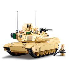 Sluban kompatibilis építőkészlet Model Bricks M38-B0892 M1A2 Abrams harckocsi 781 db barkácsolás, építés