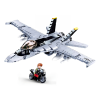 Sluban kompatibilis építőkészlet Model Bricks M38-B0928 F/A-18 Hornet vadászgép 682 db