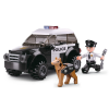 Sluban kompatibilis építőkészlet Police M38-B0639 Járőr egy kutyával 78 db