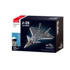  Sluban Model Bricks Army - J-20 szuperszonikus vadászbombázó repülőgép építőjáték készlet barkácsolás, építés
