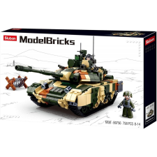 Sluban Model Bricks Army - T90-es orosz tank építőjáték készlet barkácsolás, építés