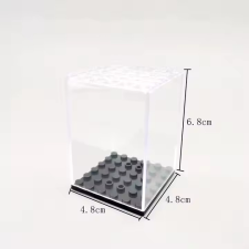 Sluban Műanyag vitrin építőjáték figurához, fekete alaplappal - 1 db barkácsolás, építés