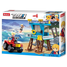 Sluban Town Surf Beach Patrol - Vizimentő torony építőjáték készlet barkácsolás, építés