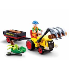 Sluban városi farm traktor utánfutóval barkácsolás, építés