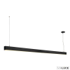 SLV Fekete 1 ágú függeszték, LED, 85, 3000K melegfehér, 5700 lm, 2m, Glenos, SLV-1001406