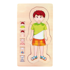 Small foot Fa játékok puzzle Anatómia Tim puzzle, kirakós