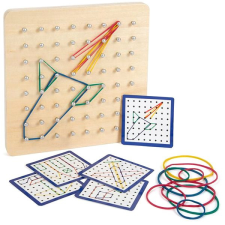 Small foot fa tábla Geoboard kreatív és készségfejlesztő