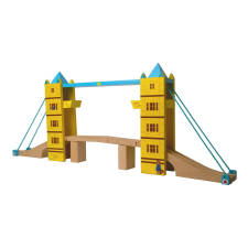 Small foot fa Tower Bridge Paddington vonatvonalhoz emelőhíddal kreatív és készségfejlesztő