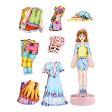 Small foot Mágneses öltöztető baba Magda 38 db kreatív és készségfejlesztő