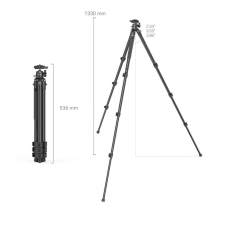 SmallRig AP-10 Carbon Fiber Szénszálas Állvány - Tripod (133cm) [4060] tripod