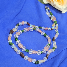  Smaragd, Citrin és Gránát nyaklánc és karkötő ékszer szett