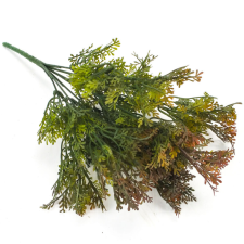 Smaragd thuja csokor barnászöld dekorációs kellék