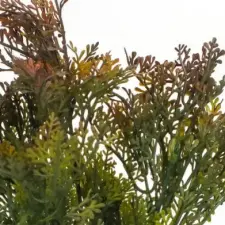  Smaragd thuja csokor barnászöld dekorációs kellék