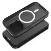  SMART MAG MagSafe-kompatibilis könyvtok iPhone 13 Pro Max - fekete