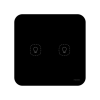 Smartpierre 2 Áramkörös Ívelt Lámpakapcsoló - Fekete (nullvezetéket nem igényel)