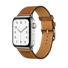 Smartwatcherz Apple Watch Leather Fit Bőr Szíj - Barna, 44/45/46/49mm okosóra kellék