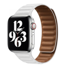 Smartwatcherz Apple Watch Mágneses Bőr Szíj - Fehér, 40/41/42mm okosóra kellék