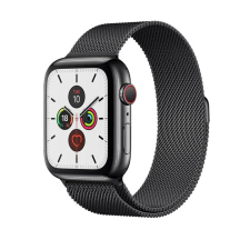 Smartwatcherz Apple Watch Milánói Szíj - Fekete, 44/45/46/49mm okosóra kellék