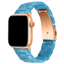 Smartwatcherz Apple Watch Műgyanta Szíj - Kék kvarc - rose gold, 44/45/46/49mm okosóra kellék