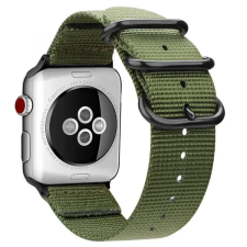 Smartwatcherz Apple Watch NATO Szíj - Zöld, 44/45/46/49mm okosóra kellék