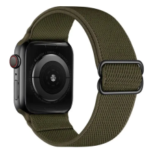 Smartwatcherz Apple Watch Rugalmas Szövet Szíj - Khaki, 44/45/46/49mm okosóra kellék