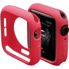 Smartwatcherz Apple Watch Soft Szilikon Tok - Piros, 45mm okosóra kellék