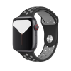 Smartwatcherz Apple Watch Szilikon Sport Szíj - Fekete-Szürke, 40/41/42mm, M/L