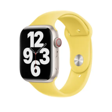 Smartwatcherz Apple Watch Szilikon Szíj - Halvány citromsárga, 40/41/42mm, M/L okosóra kellék