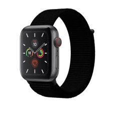 Smartwatcherz Apple Watch Szövet Szíj - Fekete, 42/44/45/46/49mm okosóra kellék