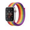 Smartwatcherz Apple Watch Szövet Szíj - Szivárvány, 42/44/45/46/49mm