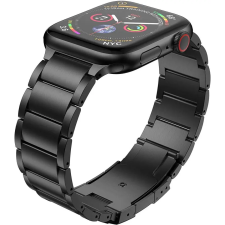 Smartwatcherz Apple Watch Titán Fémszíj - Fekete, 44/45/46/49mm okosóra kellék