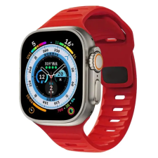 Smartwatcherz Apple Watch TrailBlazer Szilikon Szíj - Piros, 44/45/46/49mm okosóra kellék