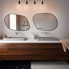 Smartwoods Tiny Borderbright tükör 70x50 cm világítással fekete 5904107903057 fürdőszoba kiegészítő