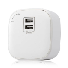 Smartzilla SmartTrack 2x USB-A aljzat fehér (2042116) villanyszerelés