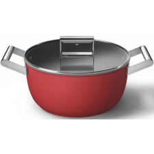 Smeg CKFC2411RDM lábas 24 cm, piros (CKFC2411RDM) edény