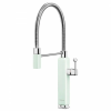 Smeg Félprofi Smeg MDF50PG vízkeverő, 5 bar, kivehető zuhanyfej, 360°-ban forgatható cső, pasztellzöld