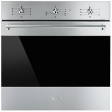 SMEG LÉGKEVERÉSES SÜTŐ, Classica design, 60 cm, analóg, inox sütő