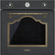 SMEG LÉGKEVERÉSES SÜTŐ, Cortina design, 60 cm, analóg, antracit sütő