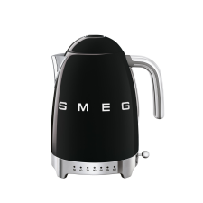 Smeg SMEG VÍZFORRALÓ, retro, állítható hőmérséklet, fekete vízforraló és teáskanna