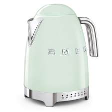 SMEG VÍZFORRALÓ, retro, állítható hőmérséklet, világoszöld vízforraló és teáskanna