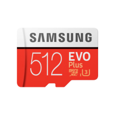 SMG PCC SAMSUNG Memóriakártya, EVO Plus microSD kártya (2020) 512GB, CLASS 10, UHS-1 Grade3, + Adapter, R100/W90 (MB-MC512HA/EU) - Memóriakártya memóriakártya