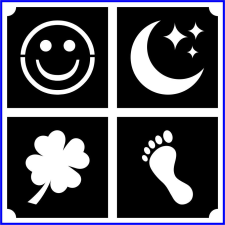  Smile, hold, lóhere, lábnyom (css_mini4_0026) csillámtetoválás