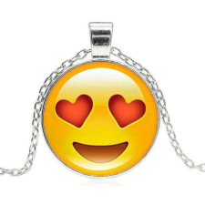 Smiley nyaklánc szívekkel nyaklánc
